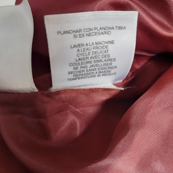 New York Signature Dark Red Jacket Size 2X Metallic Quilted Chunky Puffer Light - Picture 6 of 10